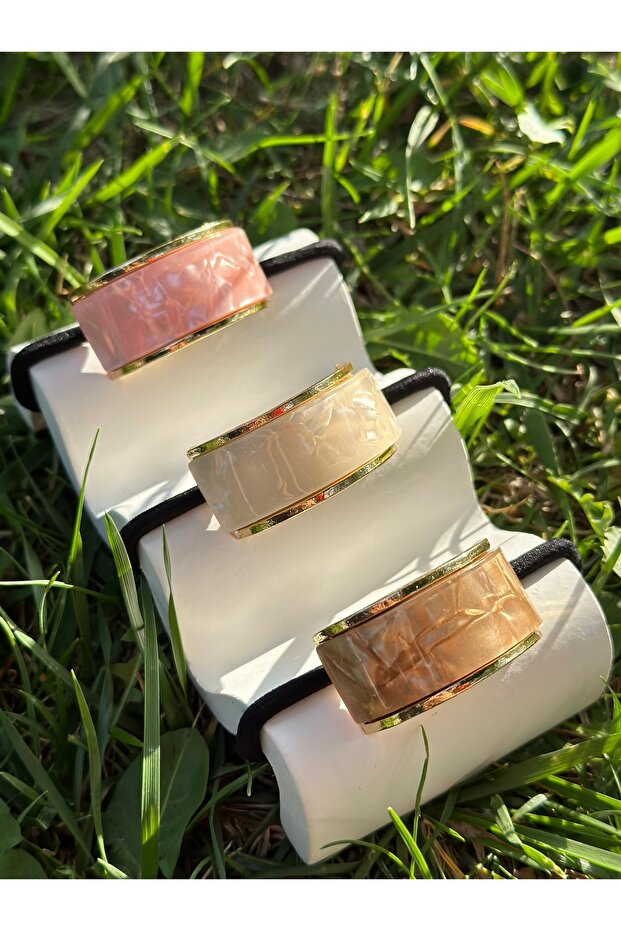 Marble Patterned Elastic Bone Buckle - 3