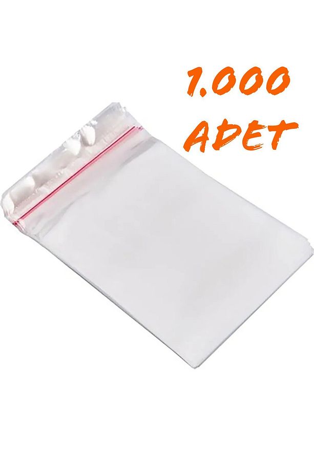 Şeffaf Bantlı (10x15 Cm) Parlak Jelatin Poşet (1.000 Adet) - Şeffaf Hediye Poşeti - 1