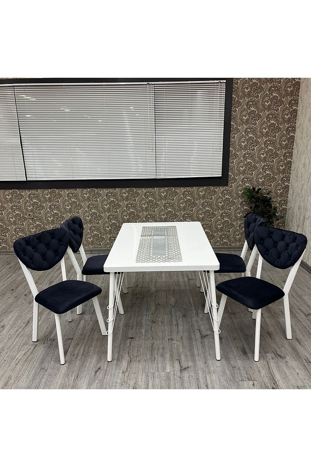 Mutfak Masa Sandalye Takımı Akuamarin 80-120 Ck 4 Kişilik Mutfak Masası Takımı - 5