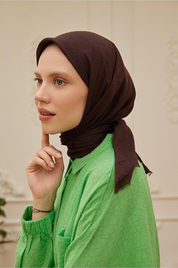 Bambu Eşarp Acı Kahve - 2