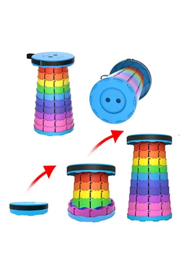 Teleskopik Renkli Tabure - 1