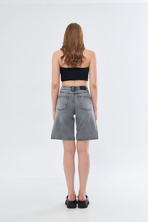 TREND Paça Yanları Yırtmaçlı Şort - 4