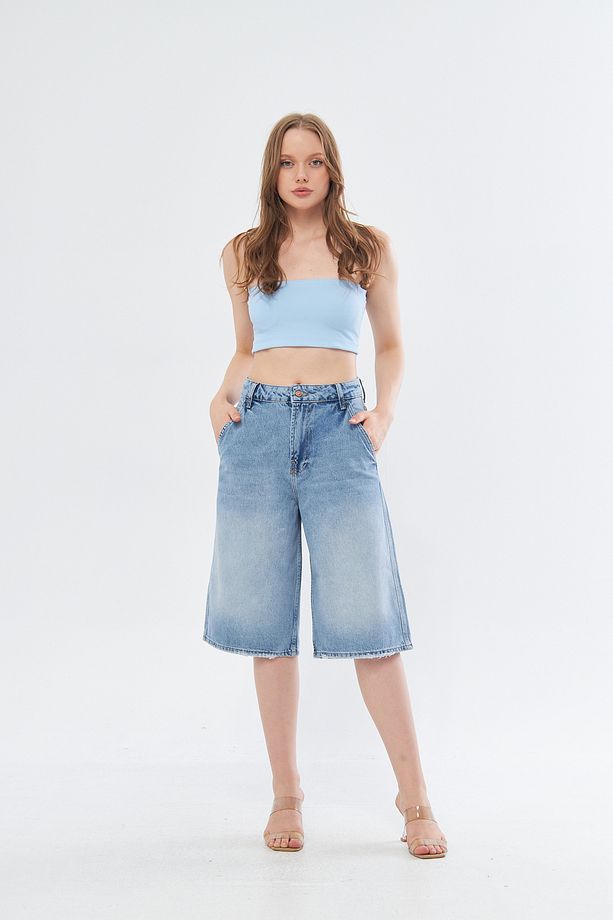 TREND Midi Boy Skater Şort - 4