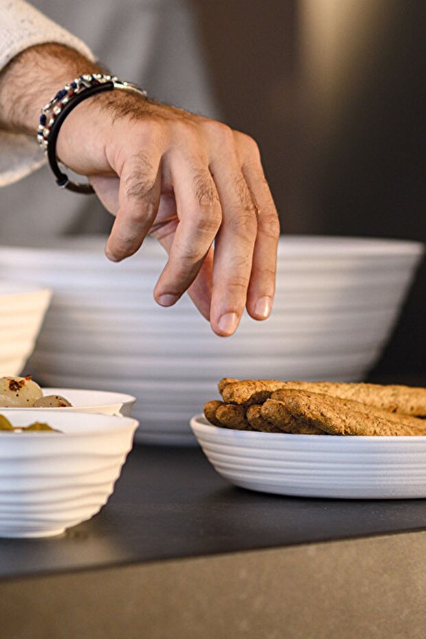 Guzzini Tierra Kayık Tabak Krem - 4