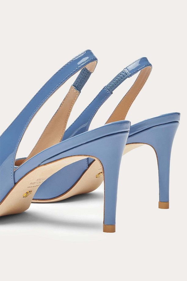 Sivri Burunlu Deri Stiletto Ayakkabı - 5
