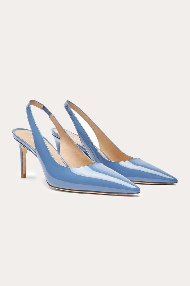 Sivri Burunlu Deri Stiletto Ayakkabı - 2