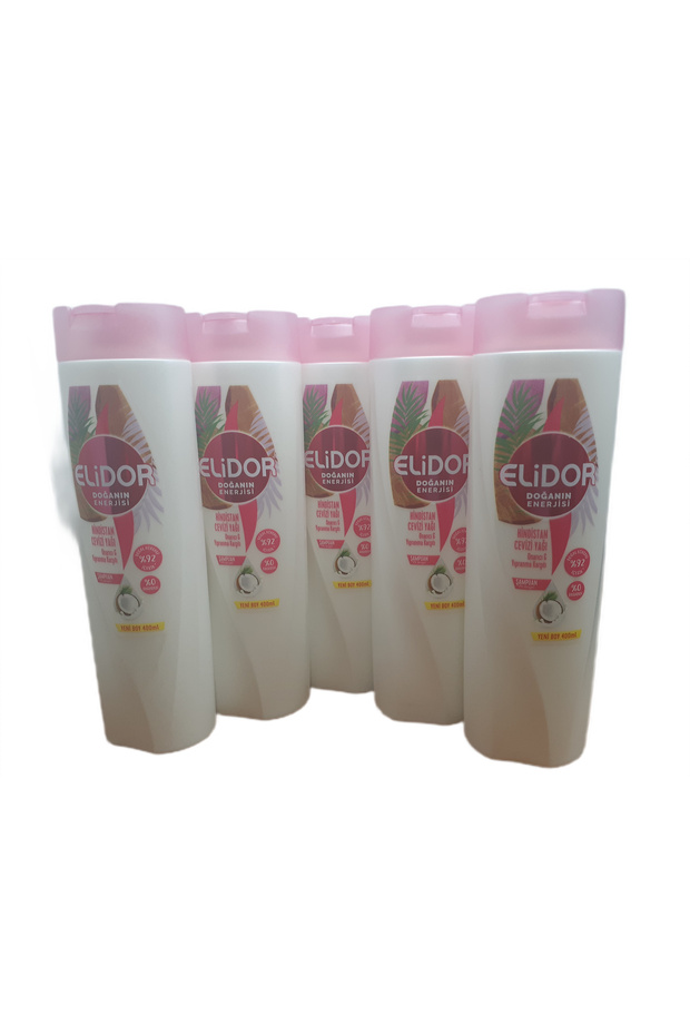 ELİDOR HİNDİSTAN CEVİZİ YAĞI ŞAMPUAN 400 ML X 5 ADET - 1