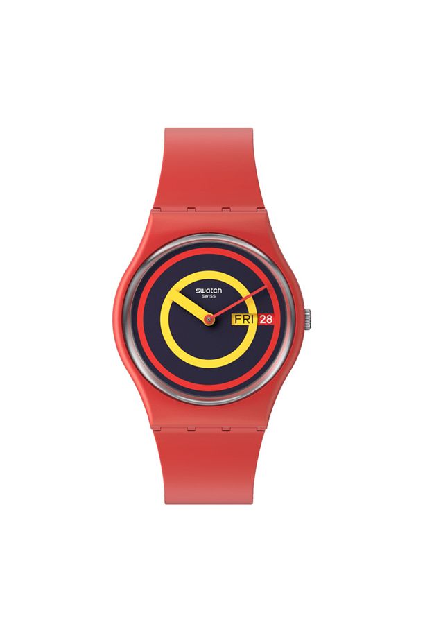 SO28R702 Swatch Concentric Red  Kol Saati - 1