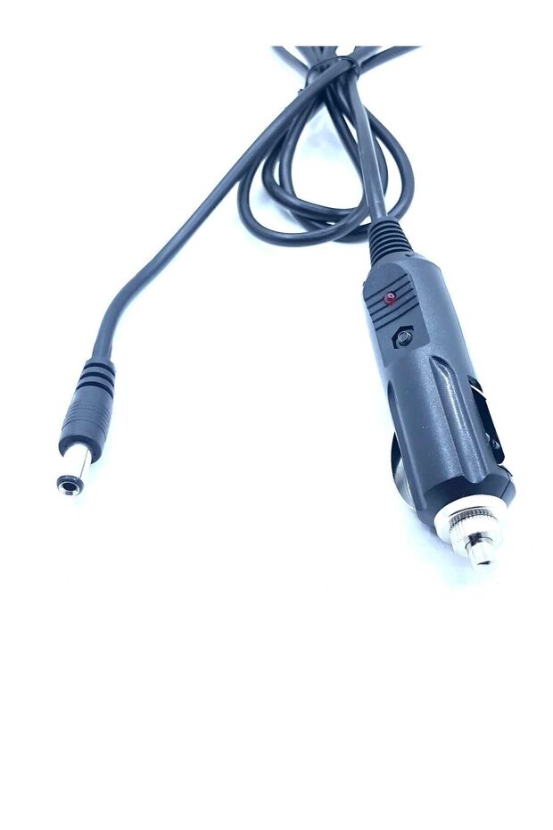 Ledli Kablolu 12 Volt Süperbox Modem Araç Çakmaklık Şarj Kablosu 5.5-2.5mm - 2