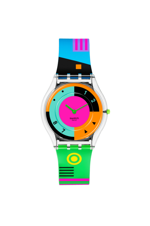 Ss08K119 Swatch Neon Hot Racer Wristwatch