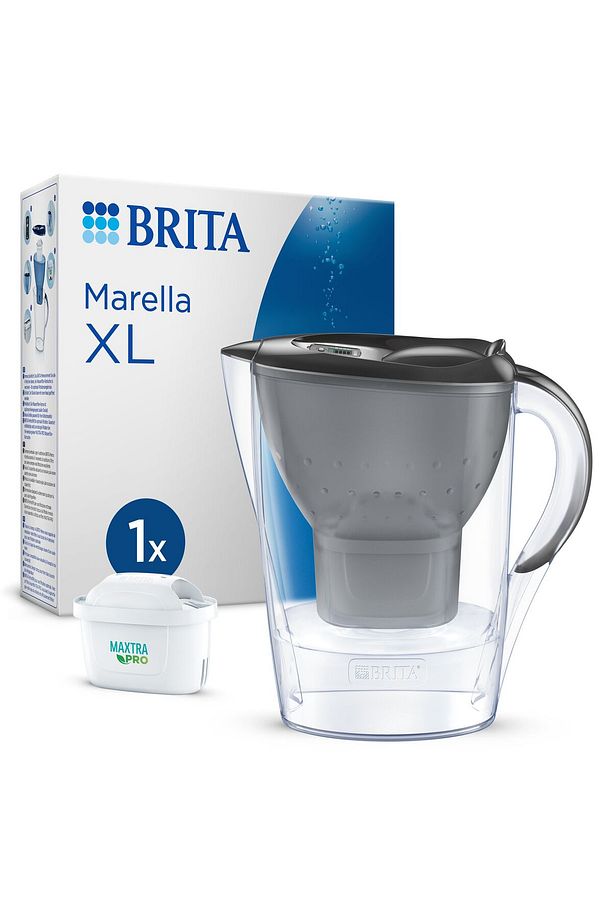 Marella XL 1x Maxtra Pro All-In-1 Filtreli Su Arıtma Sürahisi - Grafit 3,5 lt - 1