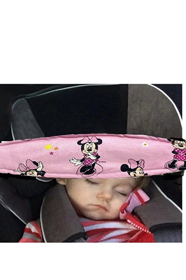Head Support for Car Seat and Stroller Made of 100% Cotton Fabric