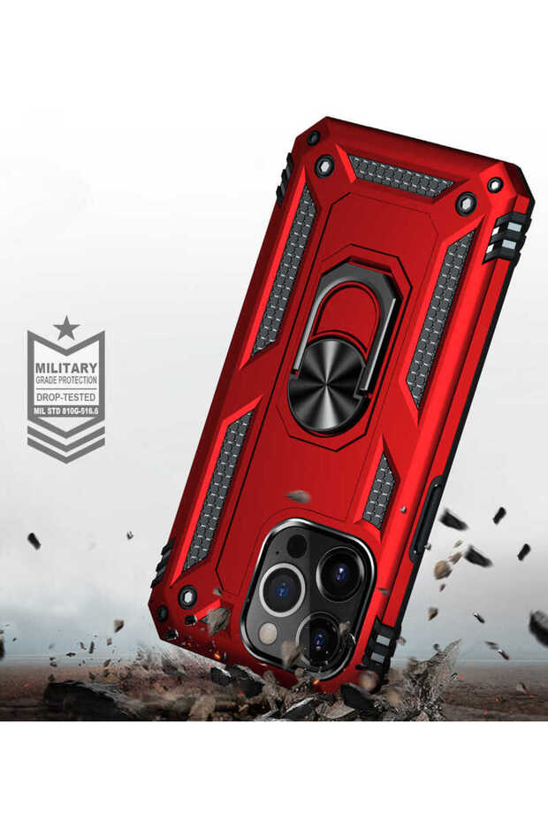 حافظة آيفون 13 برو ماكس إكس تانك مع حلقة موديل فيجا - 8