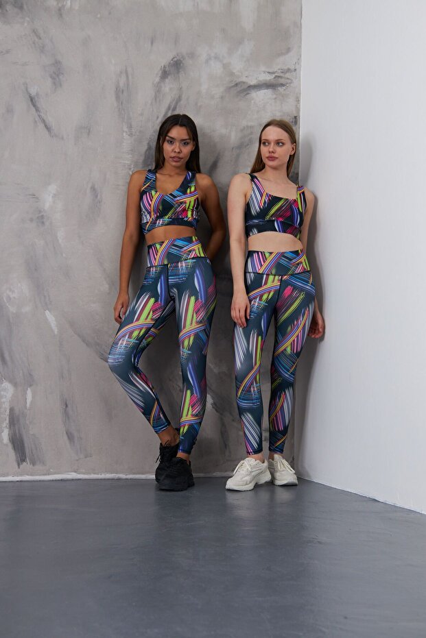 Patterned tights Rainbow - 8