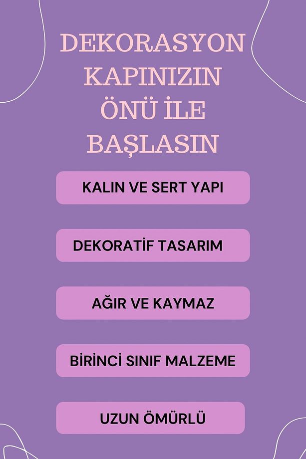 Kapı Önü Paspası Dekoratif Kalın Sert Kaymaz Kapı Önü Paspası Gold Renk Kapı Önü Paspası - 3