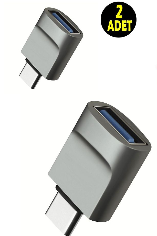2 ADET Usb 3. 2.0 To Type C Uyumlu Cep Telefonu Otg Çevirici TYPE C USB GİRİŞİNE DÖNÜŞTÜRÜCÜ APARAT - 1