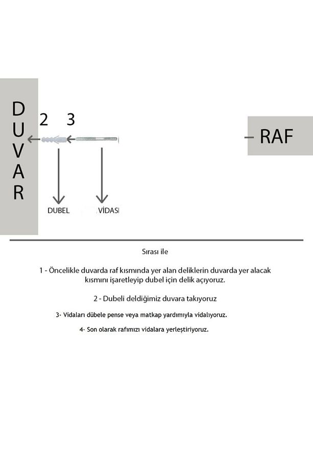 Siyah Duvar Rafı 2 Li Set Gizli Raf Uçan Raf (50-50) - 2