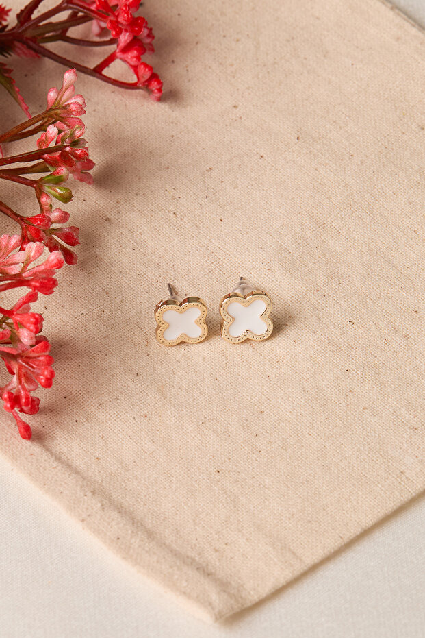 Kadın Yonca Model Küpe - 2