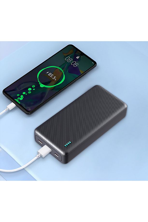 20.000 mAh PD 20W Hızlı Şarjlı LCD Göstergeli 1x USB 1x Type-C Çıkışlı Powerbank - 1