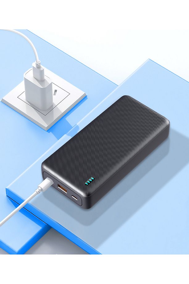 20.000 mAh PD 20W Hızlı Şarjlı LCD Göstergeli 1x USB 1x Type-C Çıkışlı Powerbank - 2
