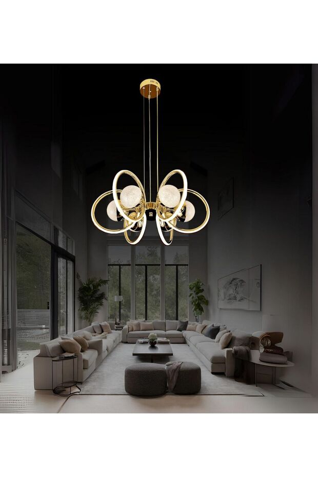 Sofia 6'lı Sarkıt Ledli Avize - 1