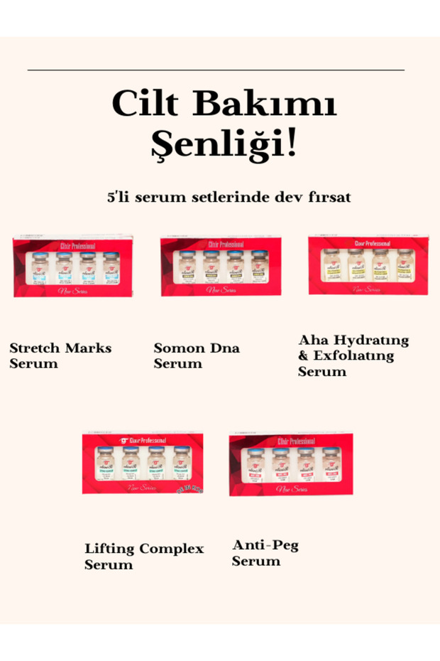 Dermapen Serumları 5'li Set (20 adet tüp) - 1