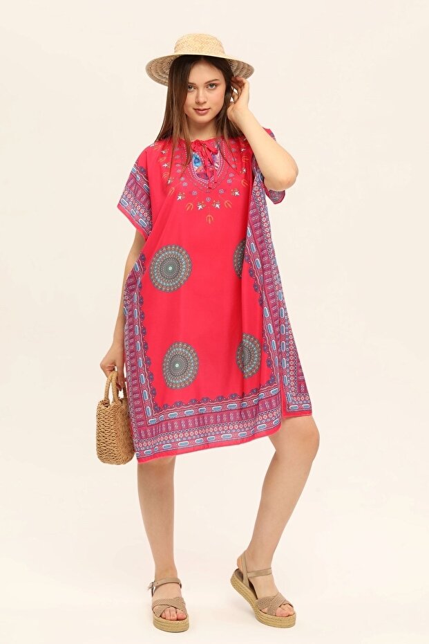 Kadın Plaj Pareo Elbise - 6