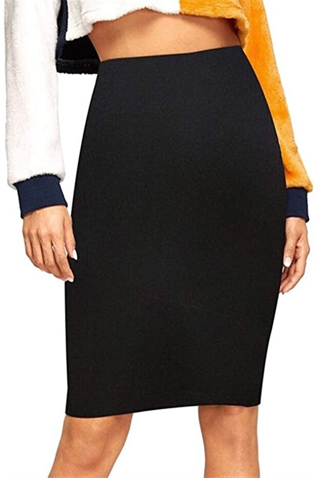 Black Tight Pencil Skirt