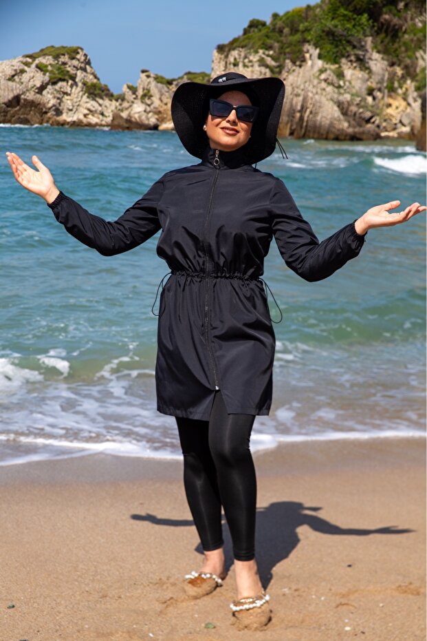 Hijab Swimsuit (with Tights and Bag) Set of 3
