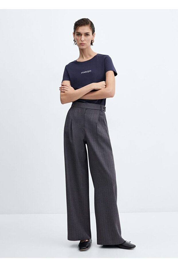 Pamuklu logolu tişört - 2