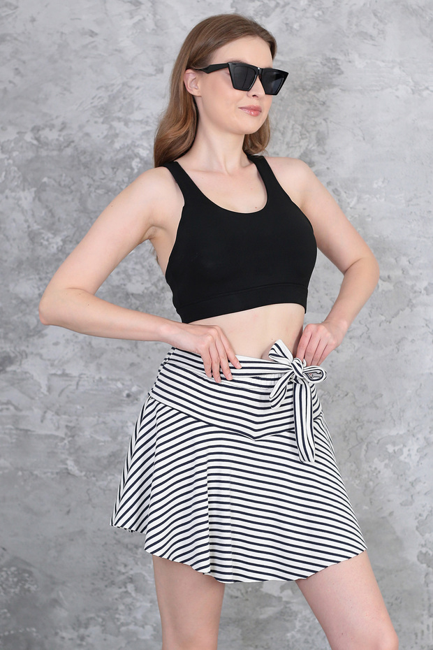 ŞORTLU MİNİ ETEK - 4