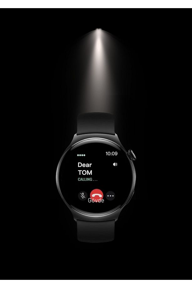 AMOLED Display Bt Çağrı Akıllı Saat With 3 Pair Strap Smart Watch - 1