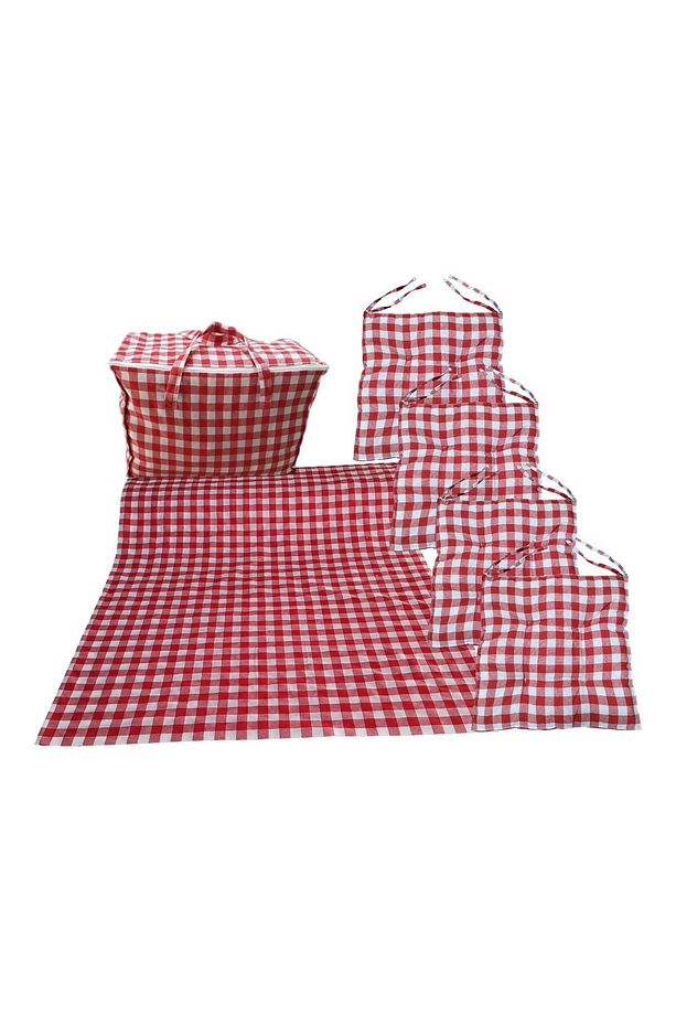 Piknik çantası*masa örtüsü & 4 minder - 1