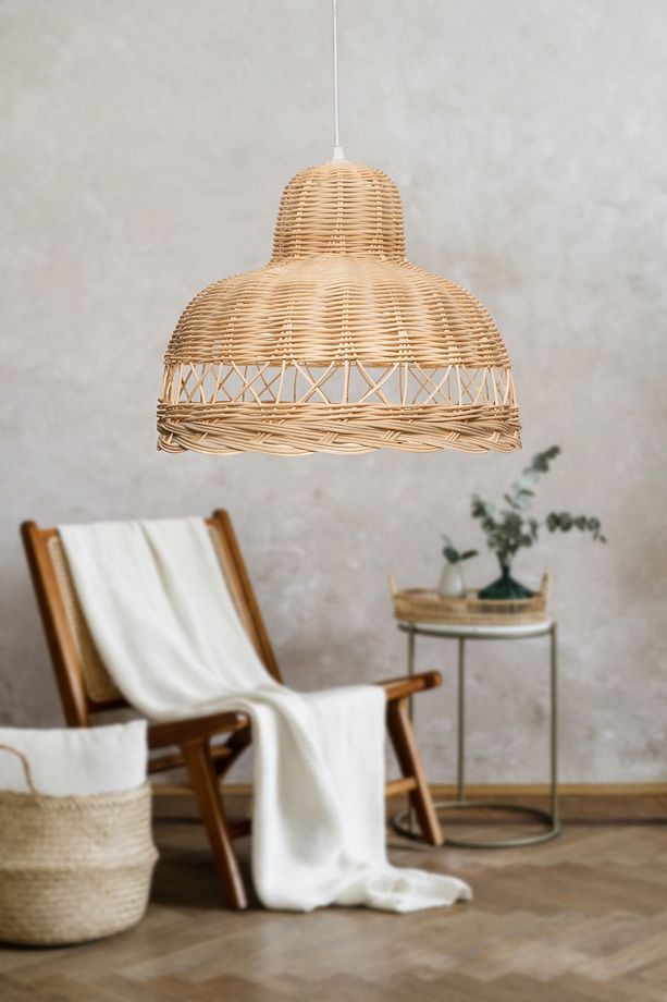 Rattan Bambu Hasır Çocuk Odası Avize - 1