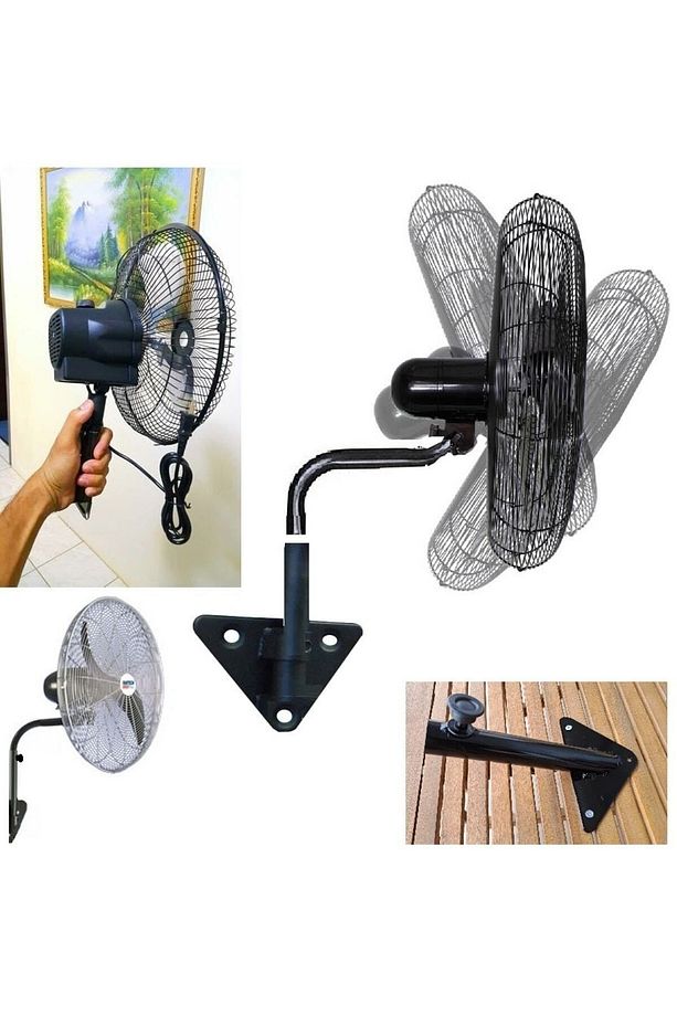 Üniversal Ayaklı Vantilatör Duvar Montaj Aparatı Kahvehane Cafe Ofis Için Vantilatör Fan Ayağı - 6