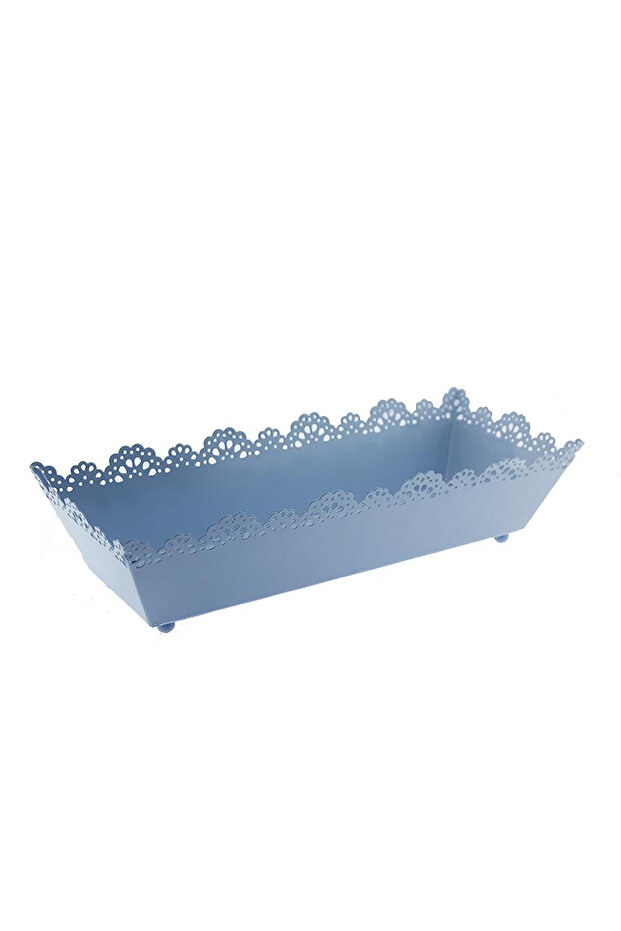 12x31cm Metal Flower Pot - Rectangular Tray Basket