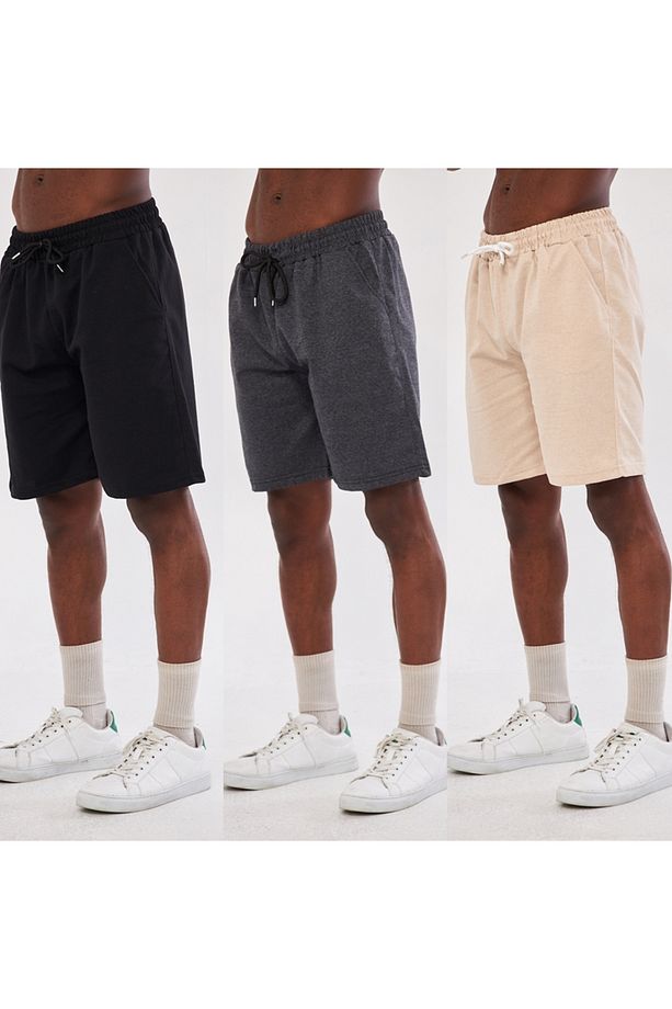 Unisex 3 Lü Şort - 1
