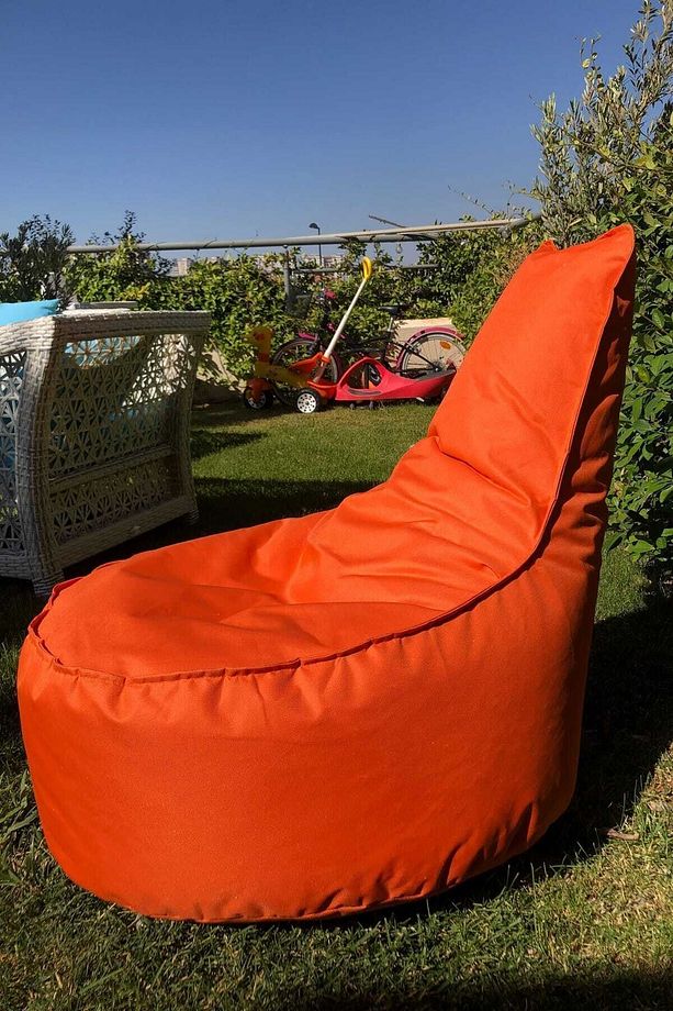 Kumaş Aktif Armut Koltuk Turuncu ( Orta Boy ) Modern Country Turuncu 70*40*55 Cm - 4