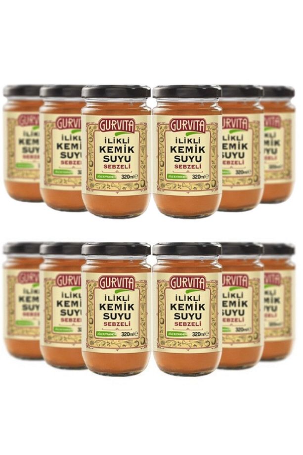 Jöle Kıvamında Ilikli Kemik Suyu Sebzeli 320 ml 12'li - 1