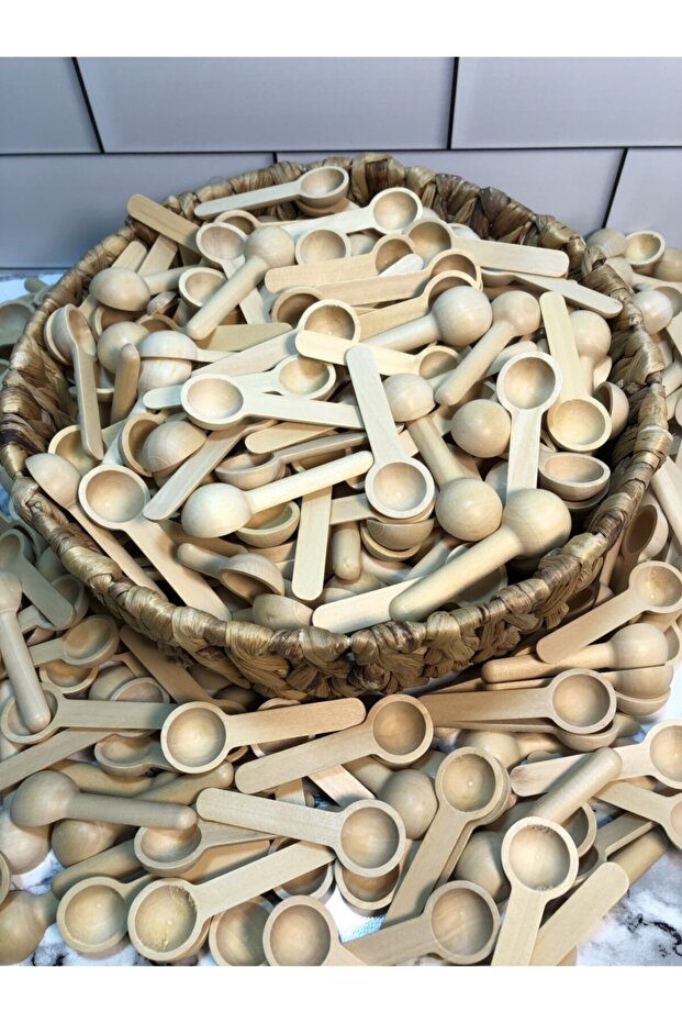 12'li Mini Bambu Baharat Kaşığı - 3