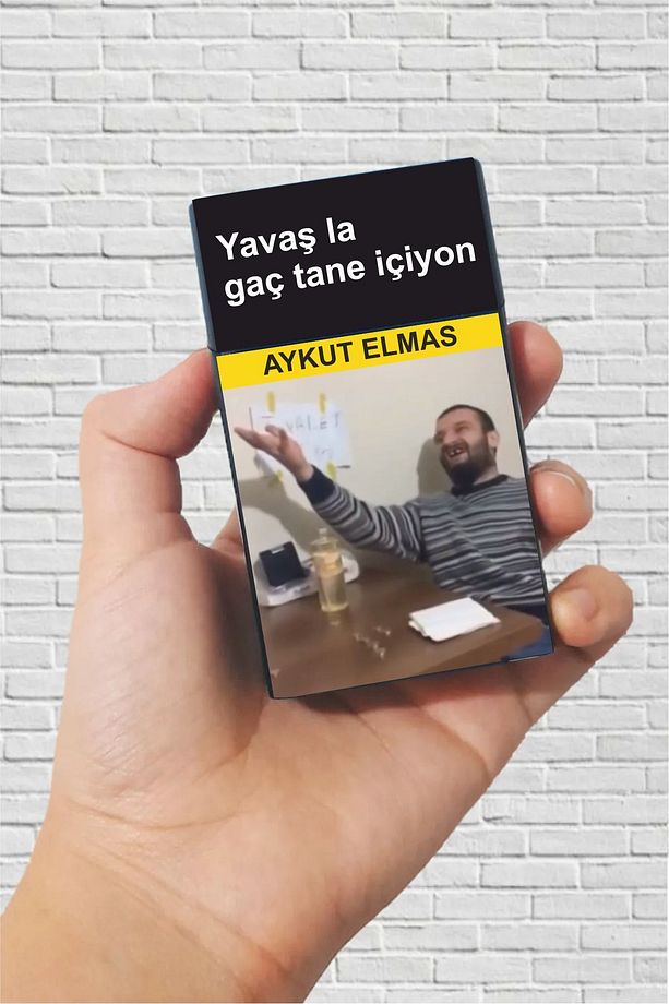 Aykut Elmas Gaç Tane Içiyon Standart Sigara Tabakası Kutusu - 1