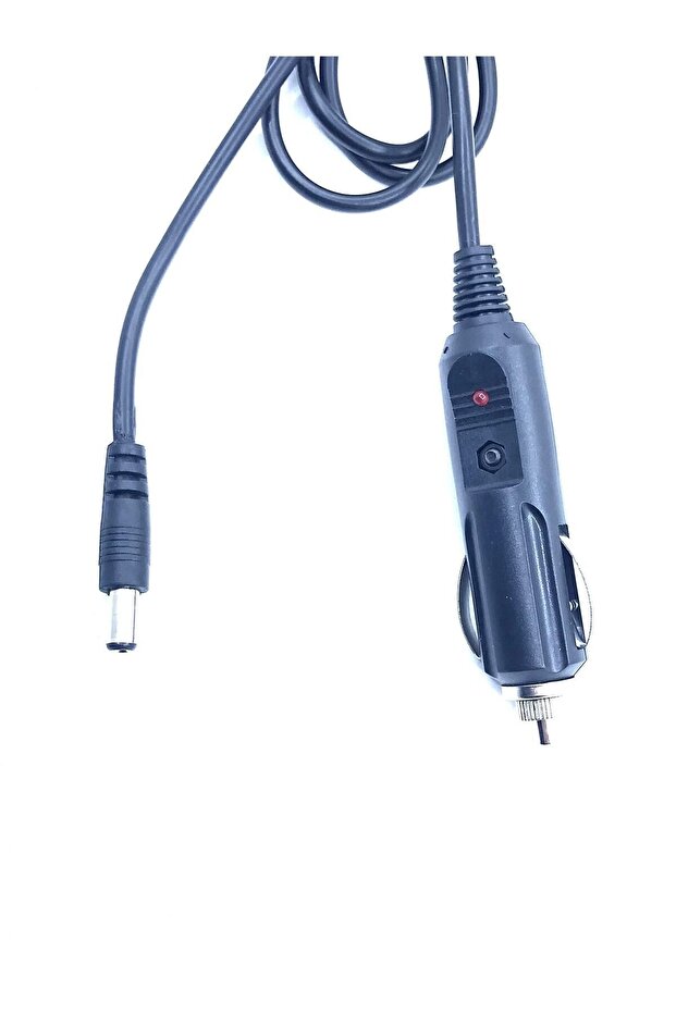 Ledli Kablolu 12 Volt Süperbox Modem Araç Çakmaklık Şarj Kablosu 5.5-2.5mm - 1
