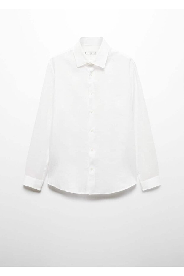 Hemd mit normaler Passform, 100 % Leinen - 3