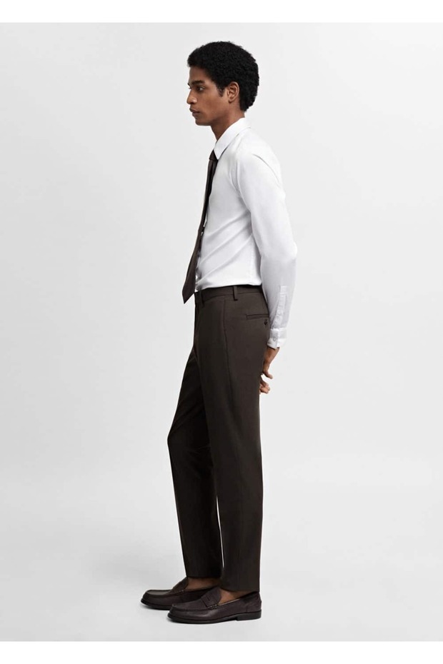 Süper slim fit poplin gömlek - 8