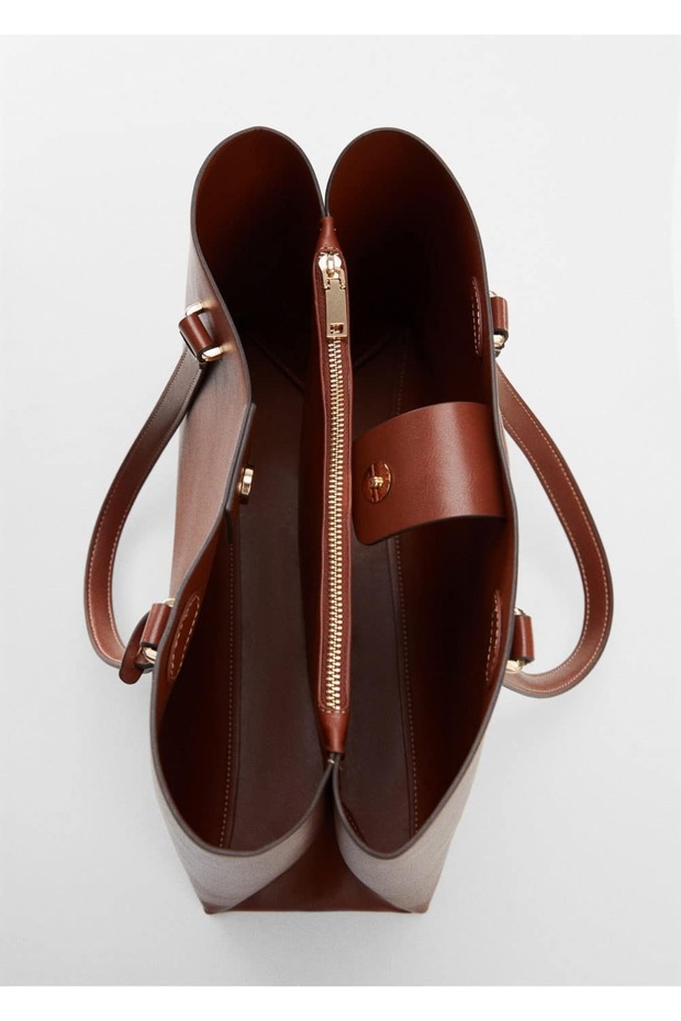 Çift Hazneli Shopper Çanta - 5