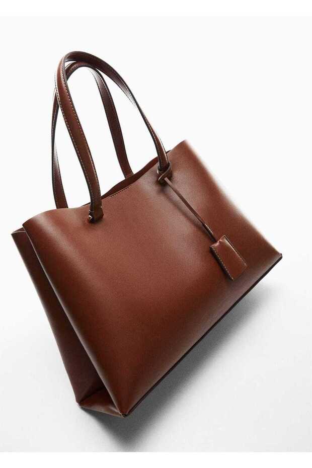 Çift Hazneli Shopper Çanta - 6