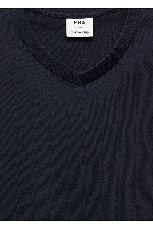 V yaka basic tişört - 6