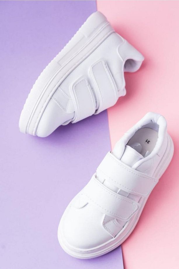 Unisex Çocuk Anatomik Kalın Taban Cırtlı Sneaker - 4