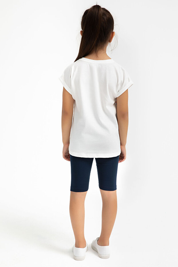 Rolypoly set bermuda hlača sa kremom za devojčice - 5