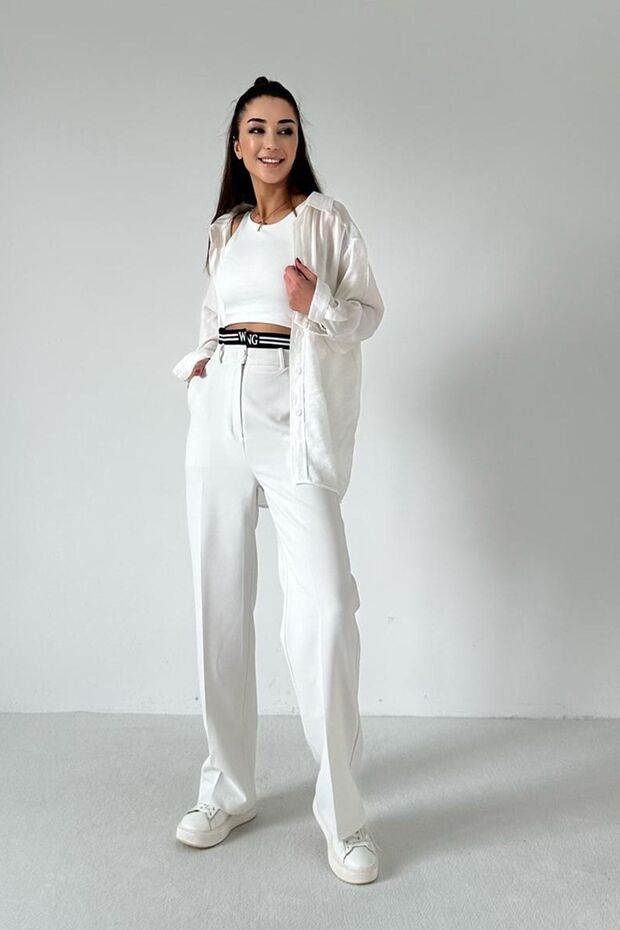 Oversize Kadın Gömlek - 4